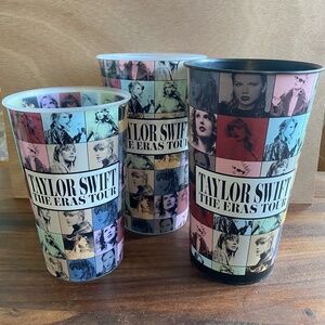 Set of 3 Taylor Swift Eras Tour Concert Movie Plastic Cup AMC Cinemark Theater